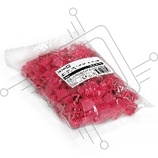 Колпачок ExeGate BC45-100-RD изолирующий для коннектора RJ-45, красный (100шт)