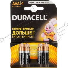 Батарейка DURACELL LR03-4BL BASIC (4 шт. в уп-ке)