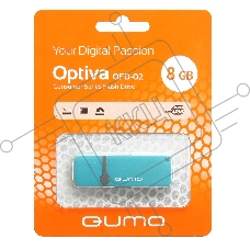Флэш Диск QUMO 8GB Optiva 02 Blue QM8GUD-OP2-blue