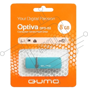 Флэш Диск QUMO 8GB Optiva 02 Blue QM8GUD-OP2-blue