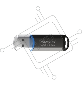 Флеш накопитель ADATA 64GB Classic C906, USB 2.0, Черный