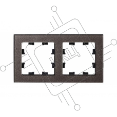 Рамка 2-м AtlasDesign Nature стекло мокко SchE ATN320602
