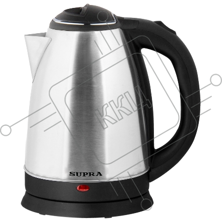 Чайник электрический Supra KES-1596 1.5л. 1500Вт нержавеющая сталь/черный (корпус: металл/пластик)