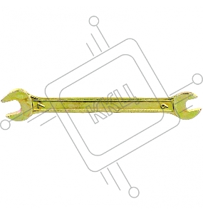 Ключ рожковый, 6 х 7 мм, желтый цинк// Сибртех
