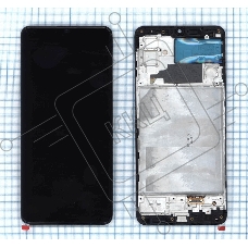 Дисплей для Samsung Galaxy M32 SM-M325F в сборе с тачскрином и рамкой (OLED) черный