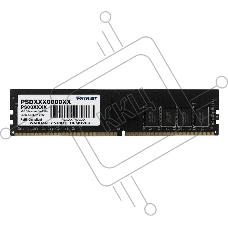 Оперативная память PATRIOT Signature Line DDR4 Общий объем памяти 8Гб Module capacity 8Гб Количество 1 2666 МГц Множитель частоты шины 19 1.2 В черный PSD48G32002S