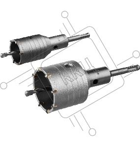 Набор коронок ЗУБР 29185-H2-1  по бетону с оснасткой d = 50 68мм кейс профессионал