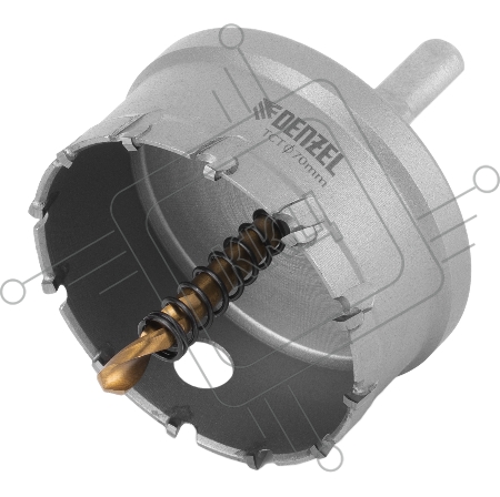 Коронка по металлу твердосплавная, 70 мм //Denzel