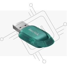 Флеш диск 64GB SanDisk CZ96 Ultra Eco, USB 3.2, Blue-Green
