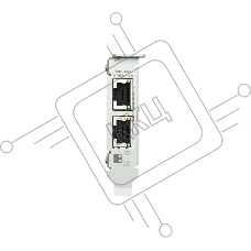 Сетевая карта/ QNAP QXG-10G2T Dual-port BASET 10GbE network expansion card; low-profile form factor; PCIe Gen3 x4