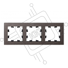 Рамка 3-м AtlasDesign Nature стекло мокко SchE ATN320603