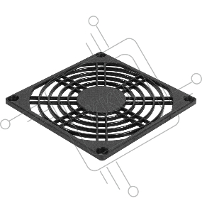 Решетка для вентилятора 90x90 ExeGate EG-090PSB (90x90 мм, пластиковая, квадратная, черная)