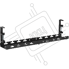 Кабель-канал Cactus CS-CM-700-1BK для столов 72.8x13x19см черный