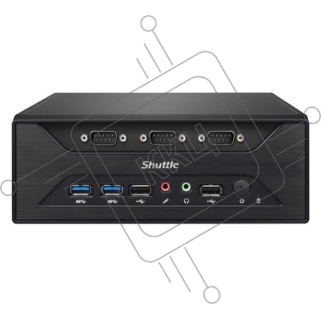 Платформа Shuttle SHU-XC60J black, Fanless, Intel Celeron J3355 dual core 2.5GHz, Support HDMI+D-sub/ X DDR3L 1866 Mhz SODIMM Max 8GB/ 1Gb Ethernet, 802.11 b/g/n WLAN /8xCOMport, M.2 2230 A,E key, M.2 2280 M key