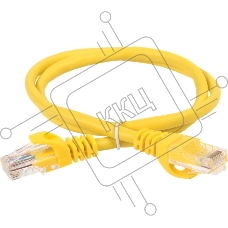 Патч-корд ITK Generica PC05-C5EU-3M-G U/UTP не экранированный RJ-45 вил.-вилка RJ-45 кат.5E 3м желтый ПВХ (уп.:1шт)