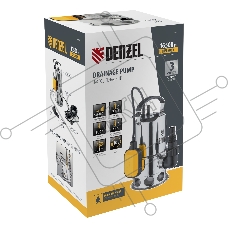 Дренажный насос DPL800X, 800 Вт, подъем 7 м, 16500 л/ч  Denzel