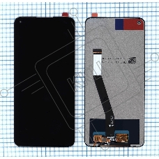 Дисплей для Xiaomi Redmi Note 9, Redmi 10X черный