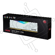 Оперативная память XPG Spectrix D50 RGB, 16GB (2x8GB), DDR4, 3600MHz, CL18, с радиаторами, белый, RGB