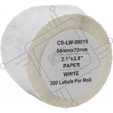 Этикетки Cactus CS-LW-99015 сег.:70x54мм черный белый 320шт/рул Dymo Label Writer 450/4XL