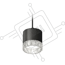 Светильник Ambrella Light XP8111040 SBK/CL черный песок/прозрачный GX53 (A2333, C8111, N8480)