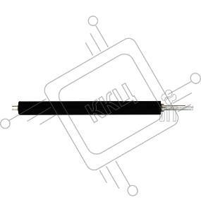 Вал резиновый RC1-3630 HP LJ 1160/1320/3390/P2015/P2014/M2727/LBP-3300/3360