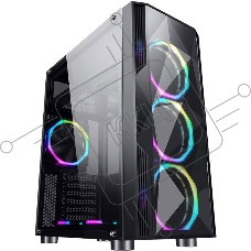 Компьютерный корпус Formula F-3401 (V1) черный без БП ATX 3x120mm 2xUSB2.0 1xUSB3.0 audio bott PSU