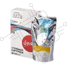 Контейнер с чернилами Sakura C13T741400 (T7414 Y) для Epson, пурпурный , 1000 мл.