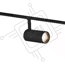 Трековый акцентный светильник Ambrella light GL4405 BK черный IP20 7W 3CCT 3000-6000K SMART 48V 24° D35*90