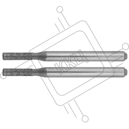Набор шарошек ЗУБР 35921  алмазные d2.3x10.0x3.2мм длина38мм 2шт.