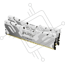 Оперативная память Kingston Fury Renegade, DDR5, 32GB (1x32GB), 6400MHz, CL32, DIMM, радиатор, белый
