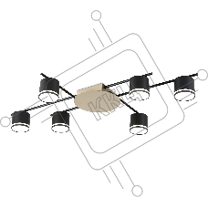 Потолочный светильник Ambrella light FL51756/6 BK/GD черный/золото GX53/6 max 12W 870*570*110