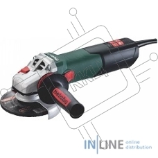 Шлифмашина угловая Metabo WE 15-125 Quick 1550вт, 125мм, 3.5Нм,эл-ка, 11000 об/мин, кейс, вес 2.5 кг