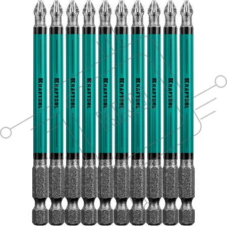 Биты профессиональные (PH2, 100 мм, 10 шт.) Kraftool 26122-2-100-10