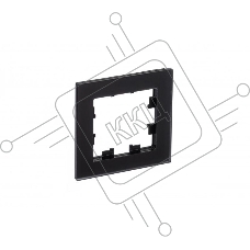 Рамка 1-м AtlasDesign Nature мат. стекло черный SchE ATN331001