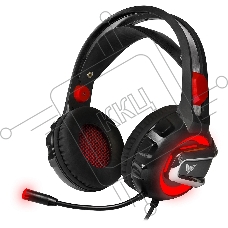 Гарнитура игровая Crown CMGH-3000 черный/красный