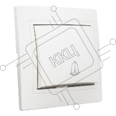Выключатель кнопка звонковая скрытой установки 6А IP20,слоновая кость (керамика) 