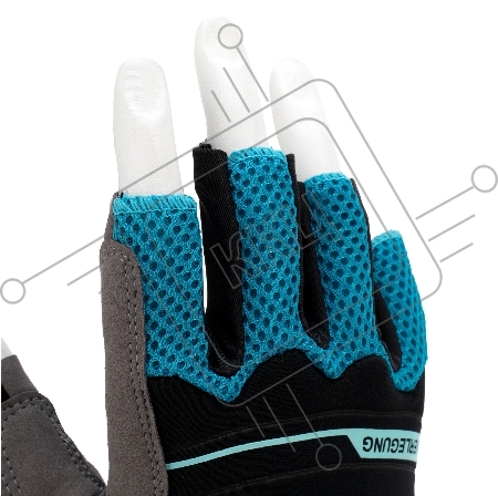 Перчатки комбинированные облегченные, открытые пальцы, AKTIV, размер L (9)// Gross