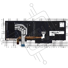Клавиатура для ноутбука Lenovo ThinkPad T580 черная с подсветкой