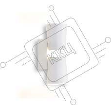Настенный светодиодный светильник с акрилом Ambrella light FW195 WH/S белый/песок LED 3000K 12W 70*200*100