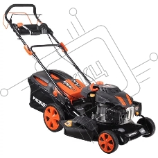 Газонокосилка бензиновая PATRIOT PT 52LS 512109024 {Рабочий объем 200сс, мощность 6.5л.с., рабочая ширина 51см, корпус сталь, регул. высоты 30-75мм прорезин. колеса 178-254мм, травосбор. 60л}
