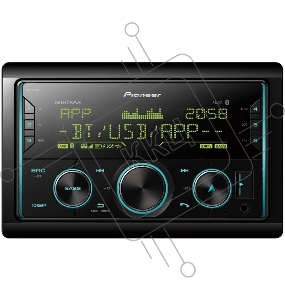 Автомагнитола PIONEER MVH-S620BT 2020 4x50Вт MOSFET, MP3/USB . Поддержка Android, Поддержка iPhone,  2 x Bluetooth, Pioneer Smart Sync,  FLAC (96 кГц/24 бит), Встроенный звуковой процессор (DSP), 3 RCA, Функция Караоке, Dynamic Bass Enhancer, RGB подсветк