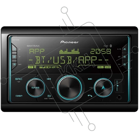 Автомагнитола PIONEER MVH-S620BT 2020 4x50Вт MOSFET, MP3/USB . Поддержка Android, Поддержка iPhone,  2 x Bluetooth, Pioneer Smart Sync,  FLAC (96 кГц/24 бит), Встроенный звуковой процессор (DSP), 3 RCA, Функция Караоке, Dynamic Bass Enhancer, RGB подсветк