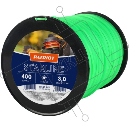 Леска Starline D 3,0 мм L 400 м (звезда, зеленая) 300-400-3