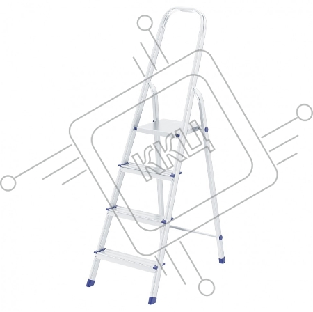 Стремянка СИБРТЕХ 97714  4 ступени алюминиевая