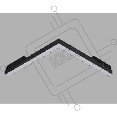 Трековый светильник-коннектор GL8115 BK черный IP20 18W 3000-6000K 220V 120° 312*312*25
