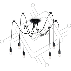 Светильник Ambrella light TR8178/6 BK черный E27 max 40W D630*910