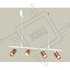 Светильник Ambrella light XB9001330/4 SWH/PPG белый песок/золото розовое полированное MR16 GU5.3 (С9001, С6326, N6135)