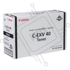 Картридж лазерный CANON C-EXV40 TONER BK EURC-EXV40 3480B006 черный (6000стр.) для Canon iR1133/1133A/1133iF