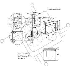 Электрический духовой шкаф Electrolux EOE9P3ST с конвекцией, объем 72 л, 17 режимов, очистка паровая, 3 стекла в дверце, направляющие проволочные + телескопические (1 уровень),черное стекло и черный матовый,термозонд