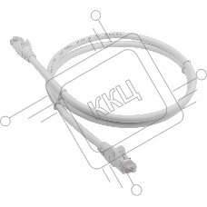 Патч-корд Lanmaster LAN-PC45/U6-2.0-WH вилка RJ-45-вилка RJ-45 кат.6 2м белый LSZH (уп.:1шт)